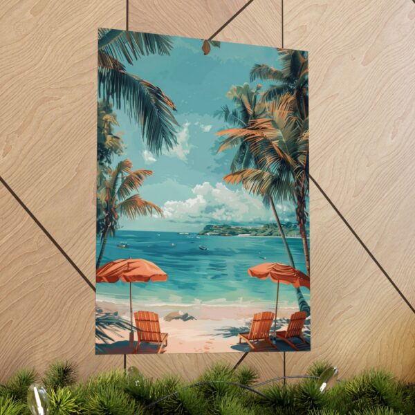 Tropical Beach Paradise Wall Art | Coastal Poster for Home Decor - Image 13