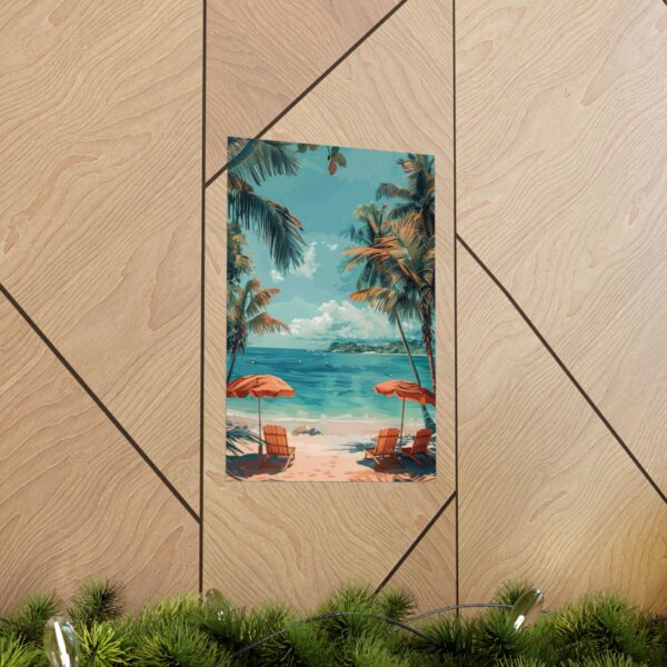 Tropical Beach Paradise Wall Art | Coastal Poster for Home Decor - Image 37