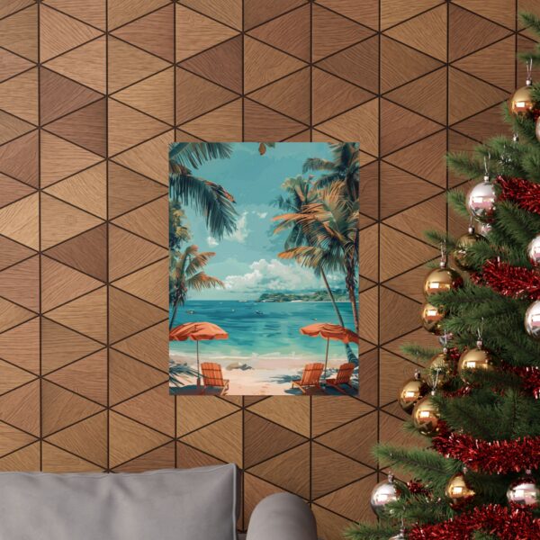 Tropical Beach Paradise Wall Art | Coastal Poster for Home Decor - Image 12