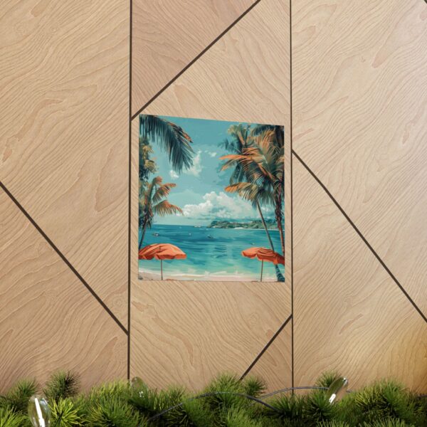 Tropical Beach Paradise Wall Art | Coastal Poster for Home Decor - Image 5