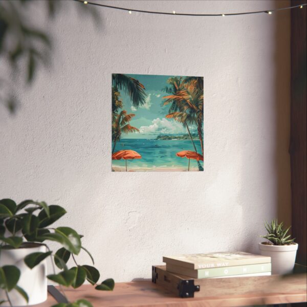 Tropical Beach Paradise Wall Art | Coastal Poster for Home Decor - Image 6