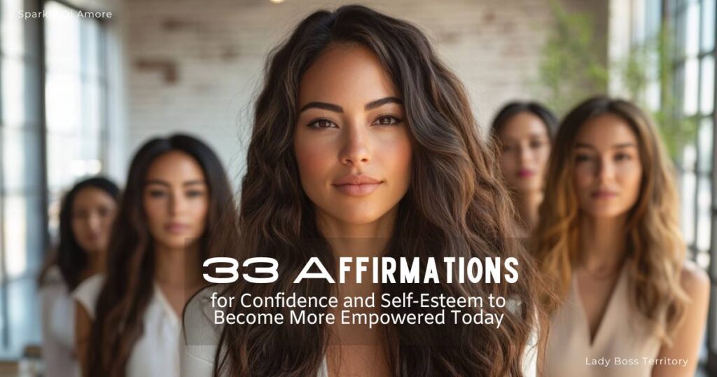 Confident woman leading a group of women, symbolizing empowerment, confidence, and self-esteem through affirmations.